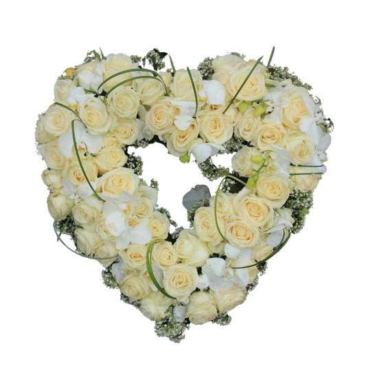 Heart Wreath ( open ) - ADD ON SERVICE