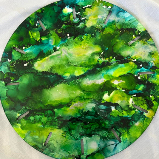 Glistening Green 60cm Clock