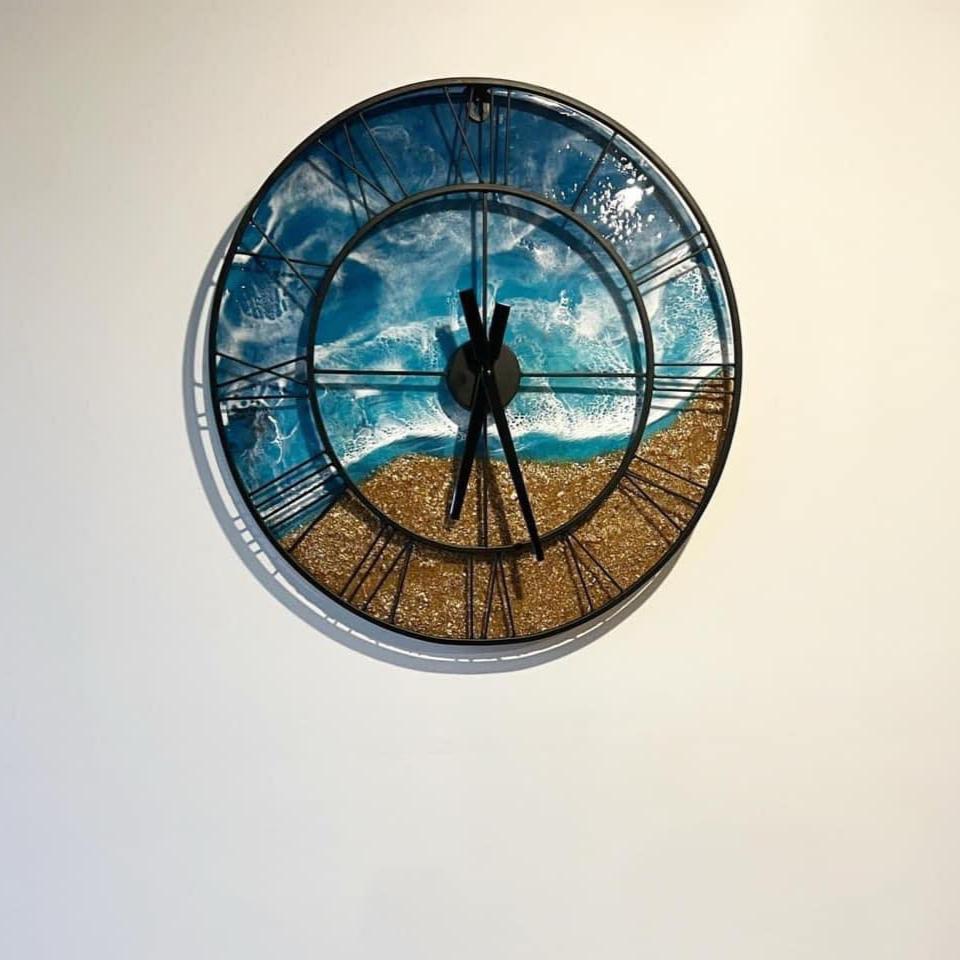 Turquoise Clock 60cm Clock