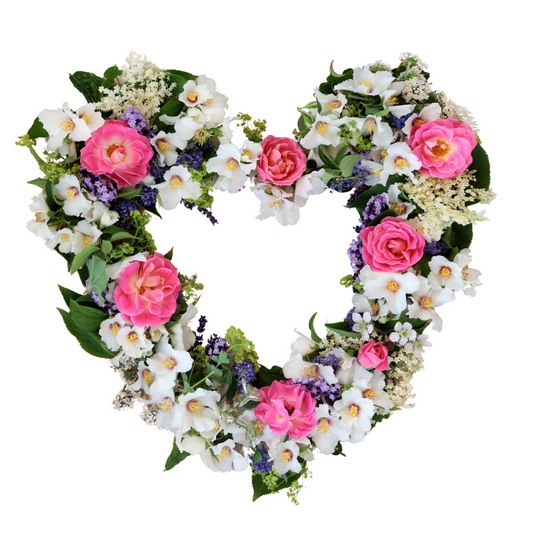 Heart Wreath ( open ) - ADD ON SERVICE