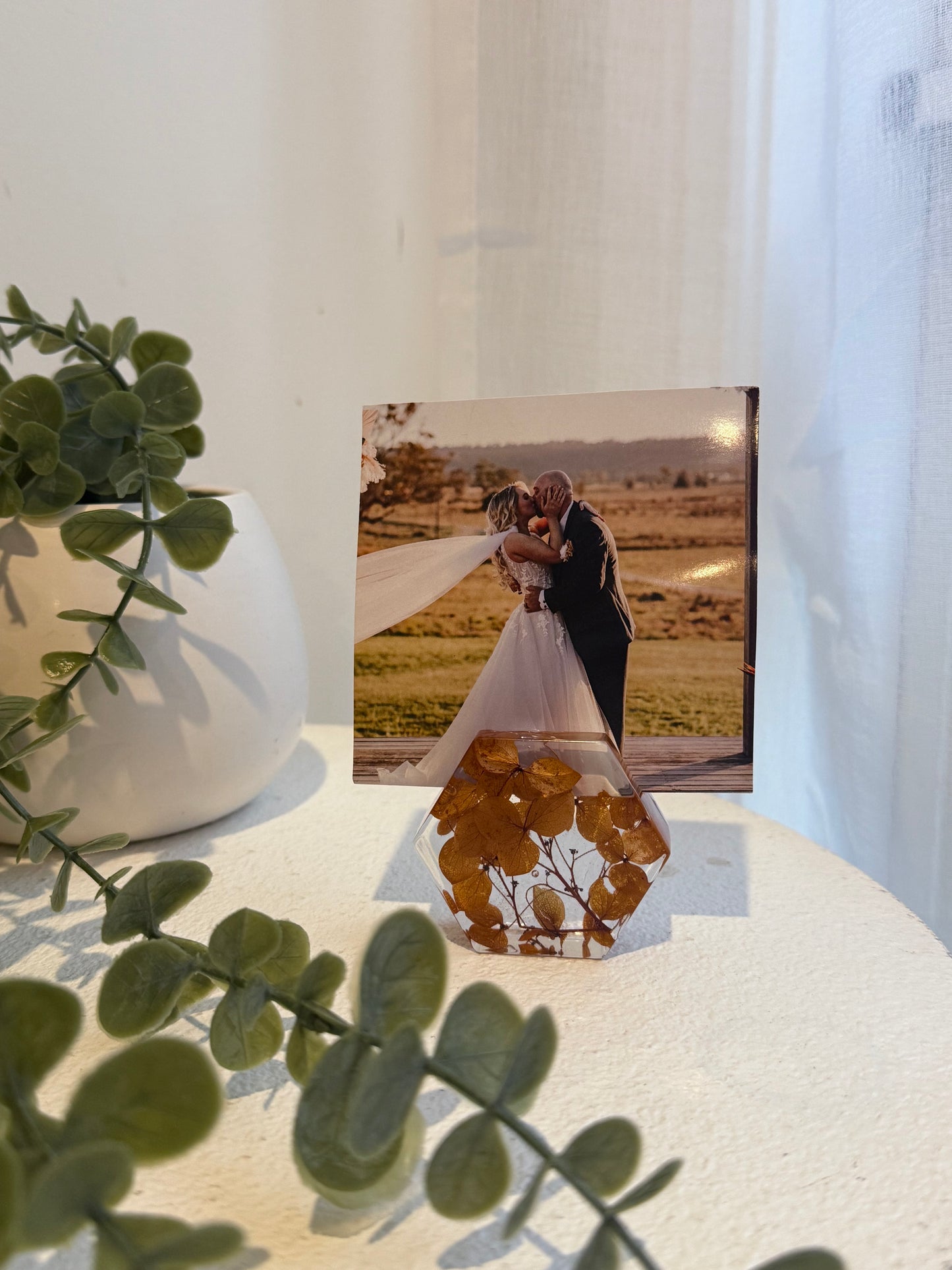 Hexagon Photo Holder - a