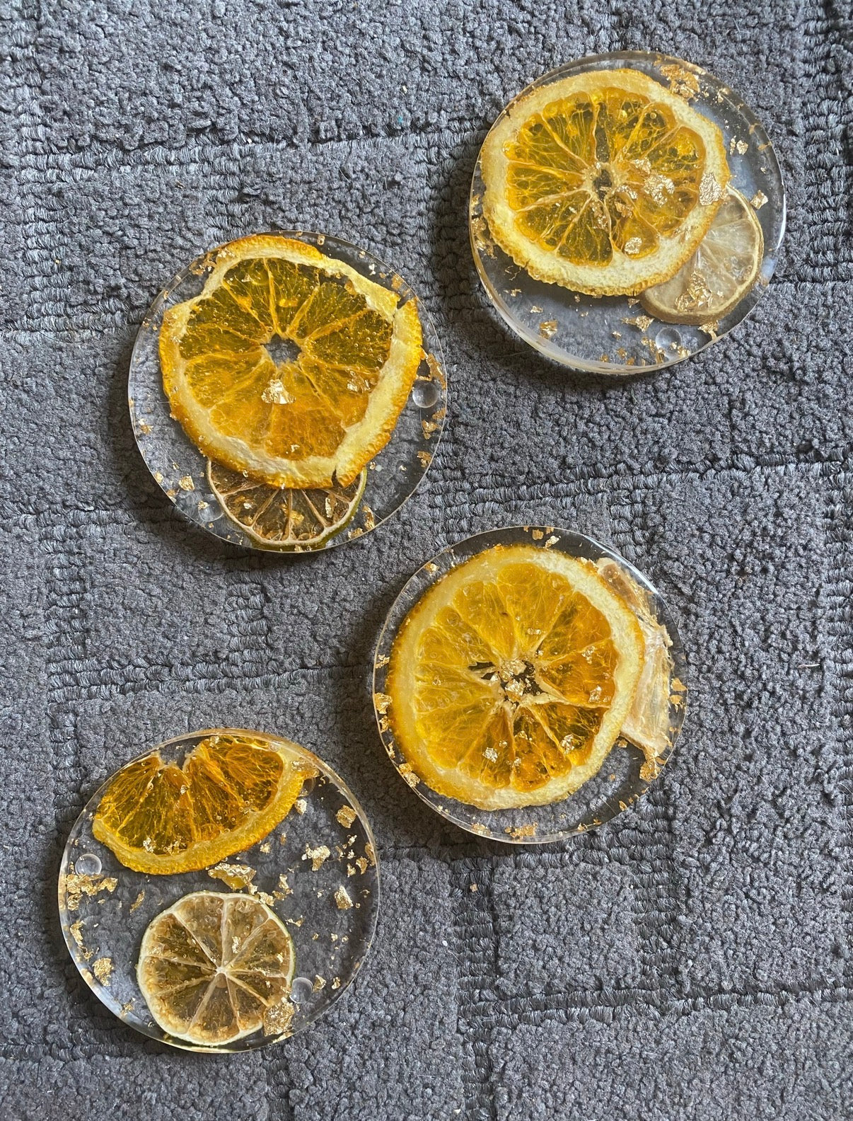 Citrus Coasters - set of 4