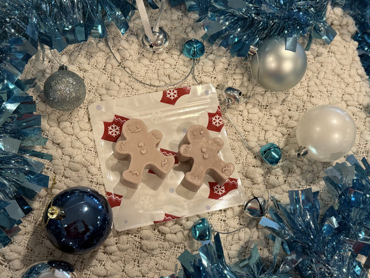 2x Gingerbread Man Soap - Goats Milk