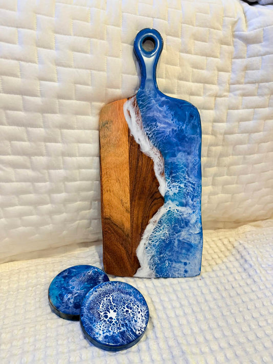 Small Paddle Board with coasters - Christmas