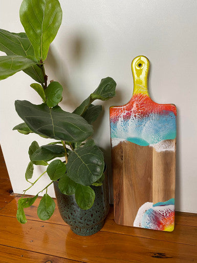 Yellow Ocean Paddle Serving Board
