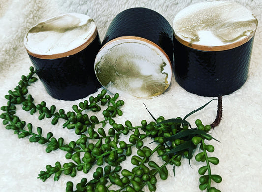 Black and Gold canisters