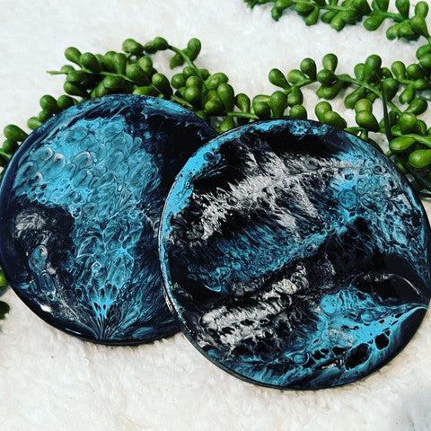 Black and Blue Coasters