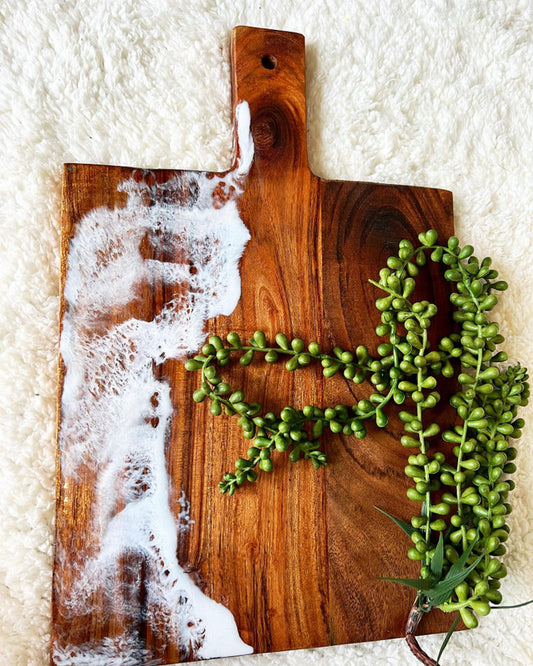 White Wash Ocean Square board