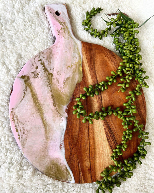 Pink and Bright Gold board