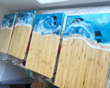 Ocean Resin Board - Sea Creatures
