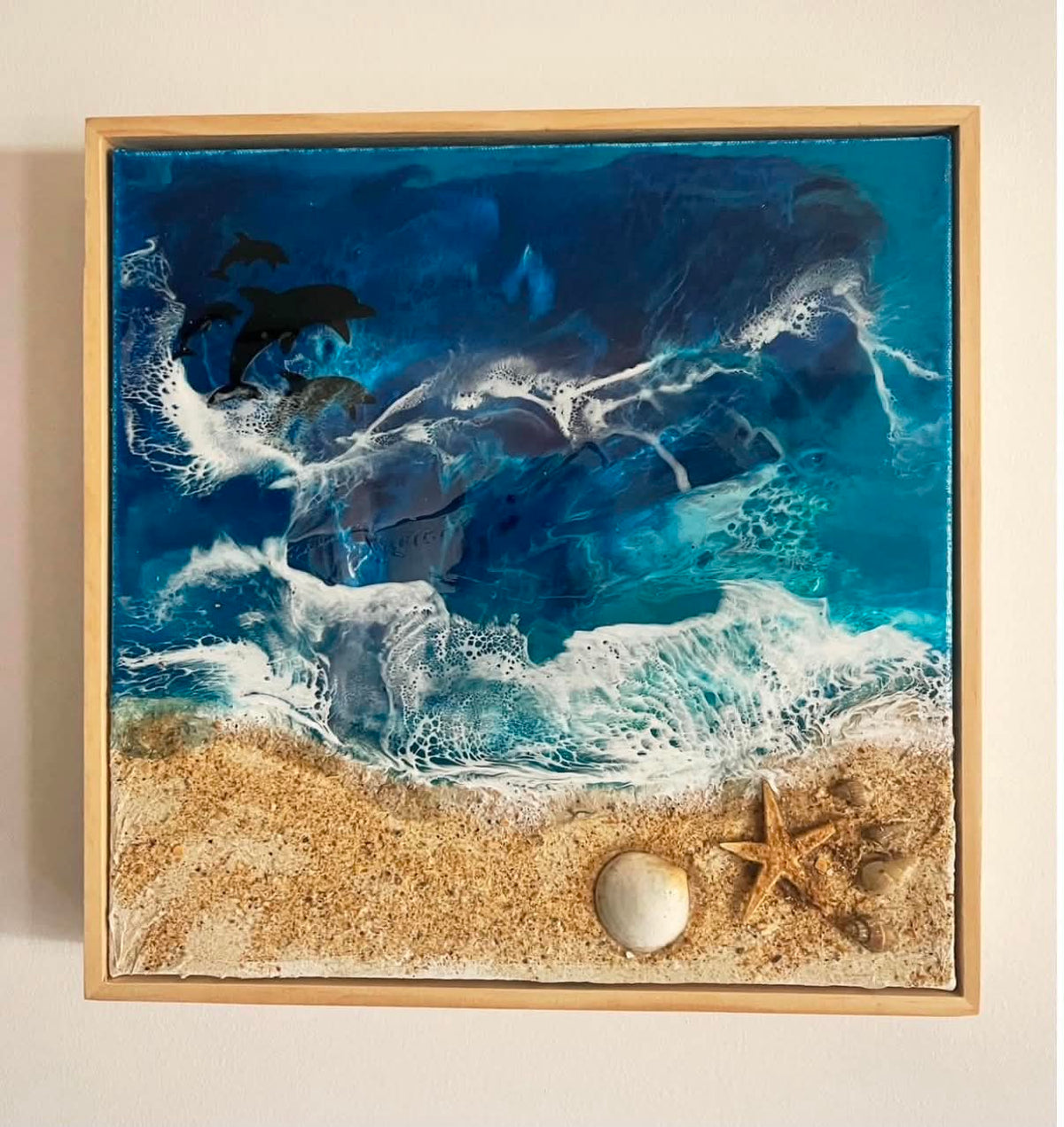 Standard Canvas and floating frame - Ocean or memorial piece