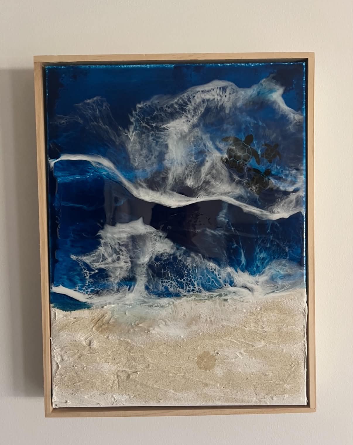 Premium Canvas Handmade Floating Framed Ocean Collection & Memorial art