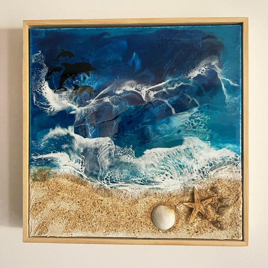 Standard Canvas and floating frame - Ocean or memorial piece