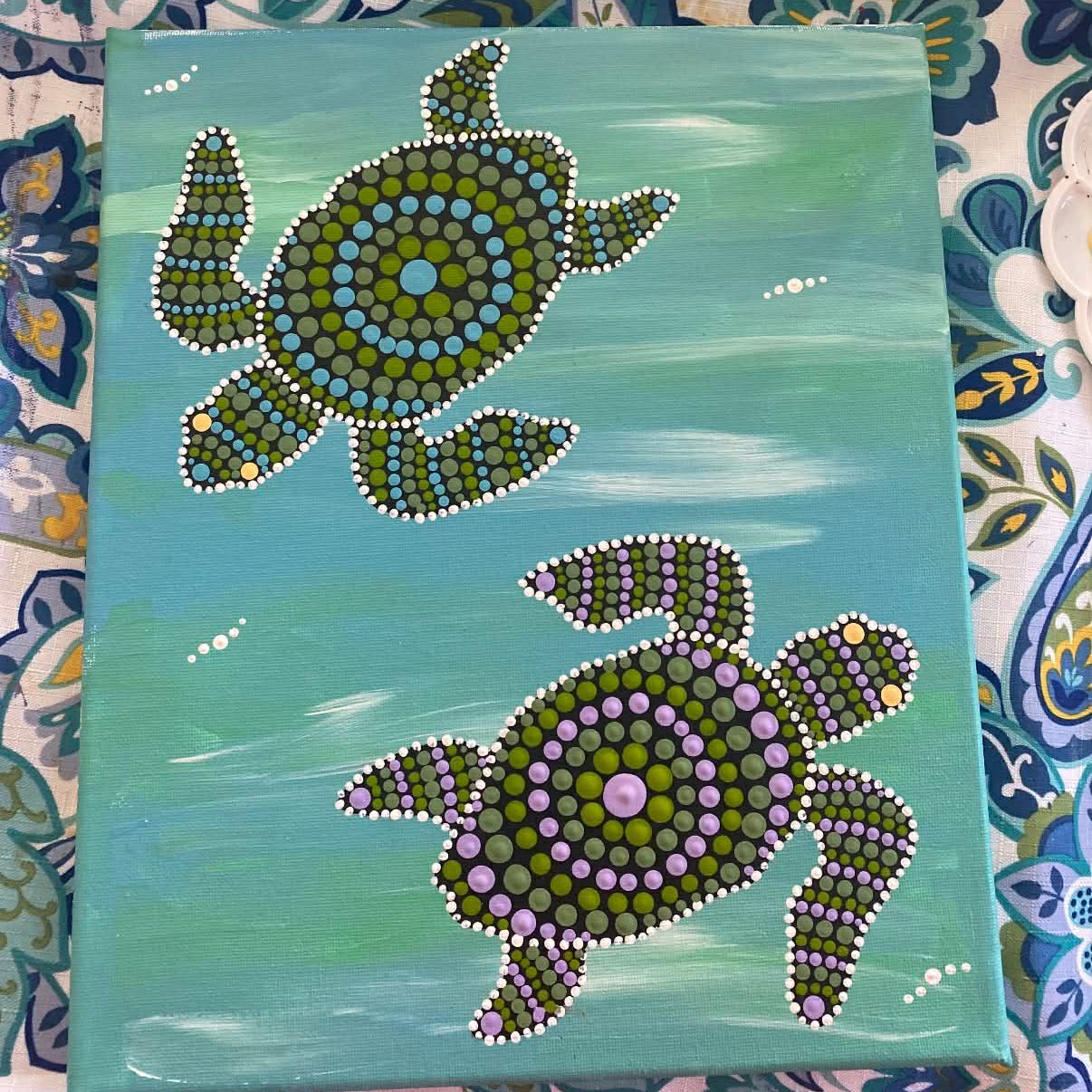 Two Turtles Aboriginal Art