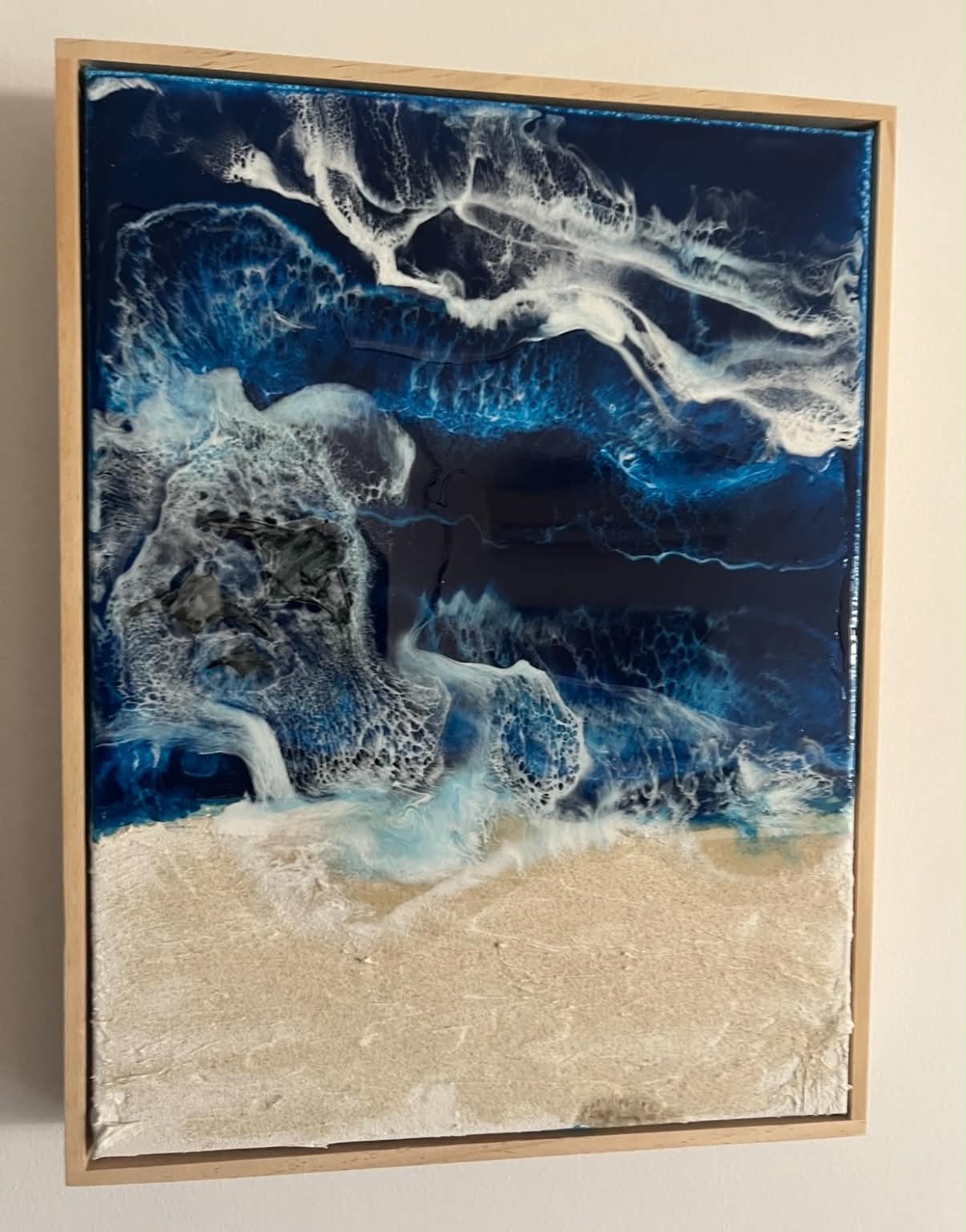 Premium Canvas Handmade Floating Framed Ocean Collection & Memorial art