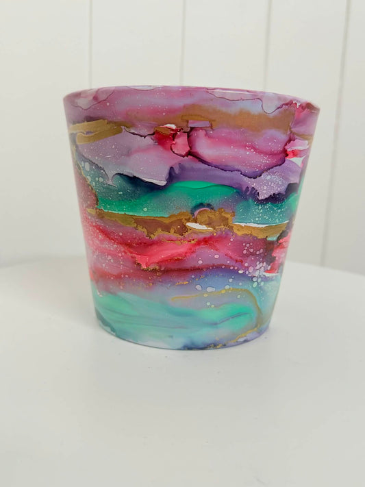 Hand painted Pot - A