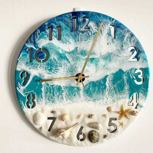 01 - Mixed Ocean - 40cm Clock