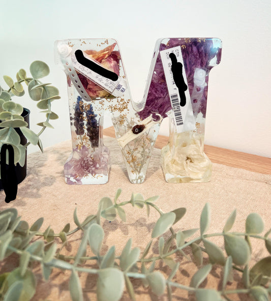 Initial baby keepsake