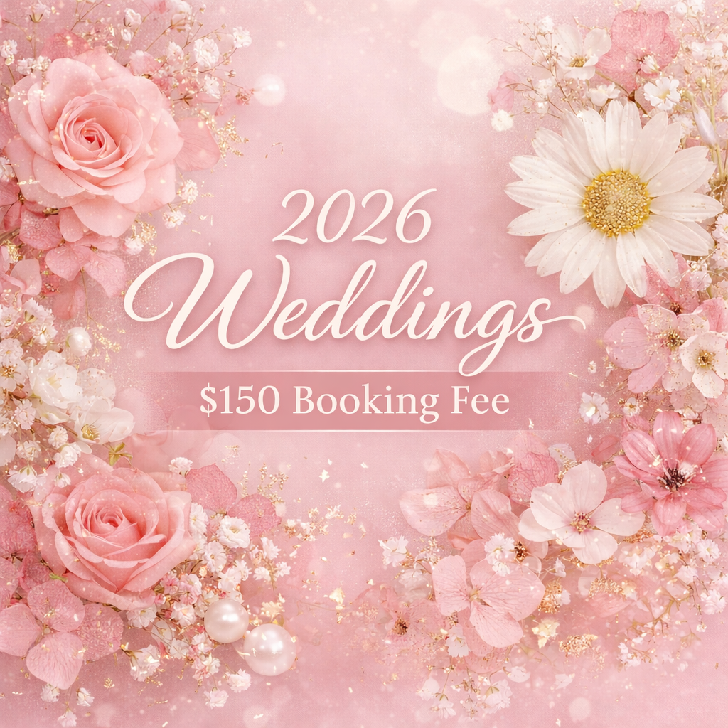 2026 WEDDING BOOKING FEE
