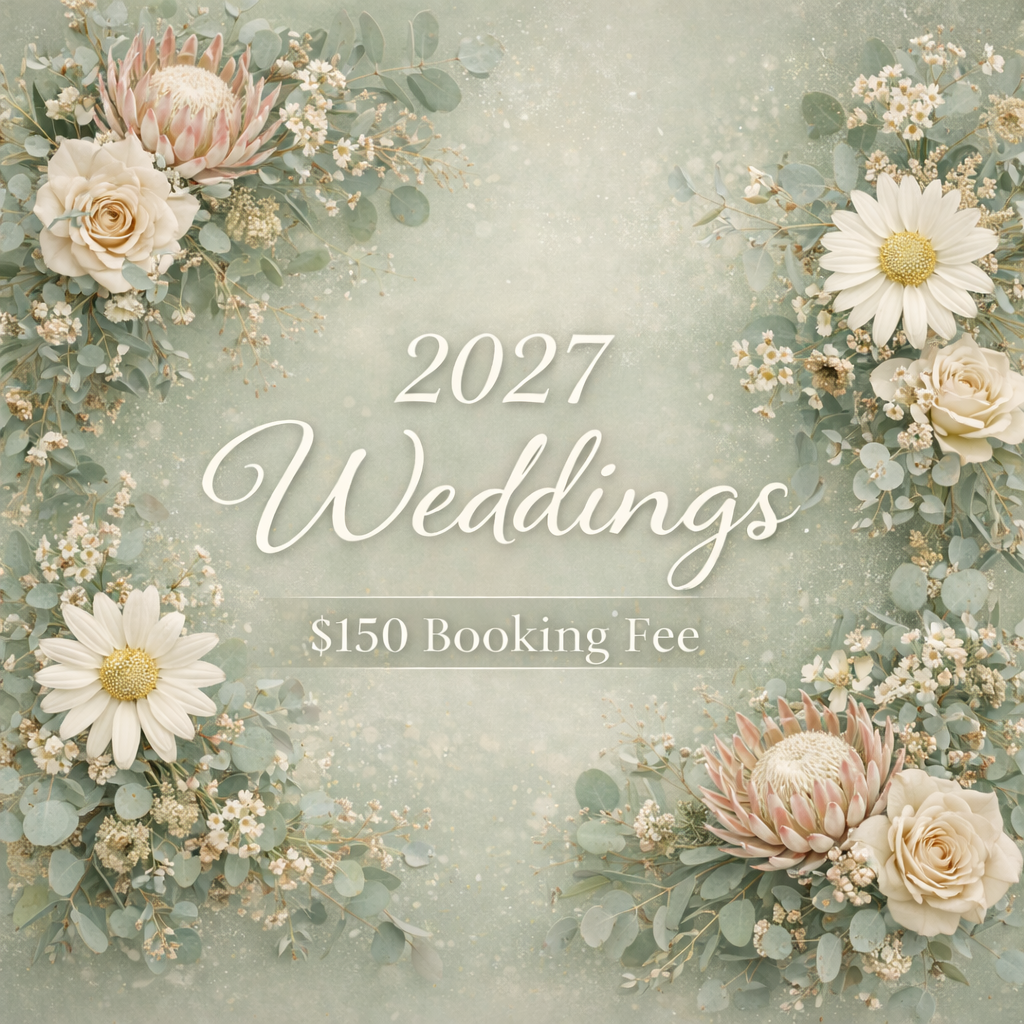 2027 WEDDING BOOKING FEE