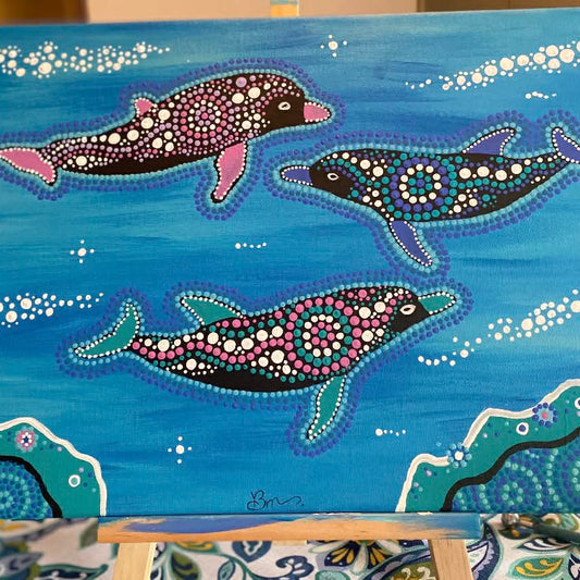 Dolphins Aboriginal Art
