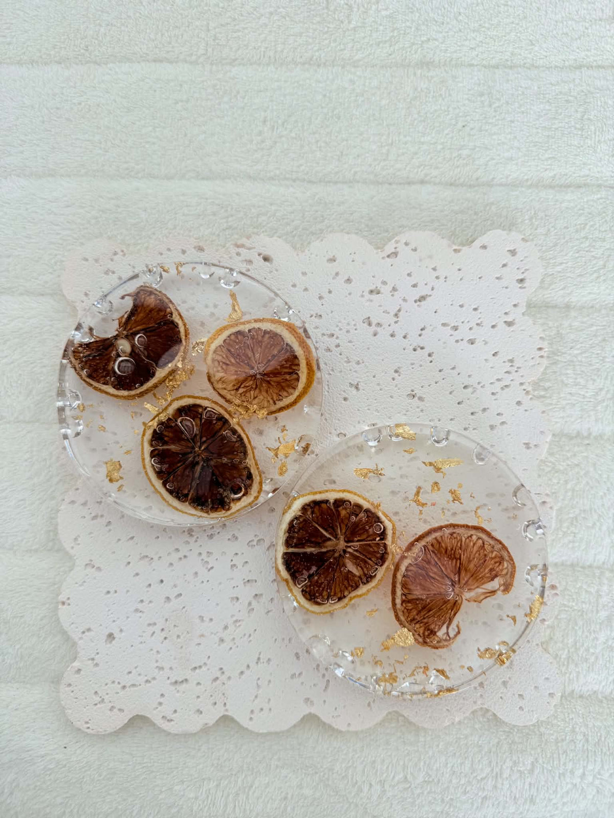 Orange Coasters - A- christmas