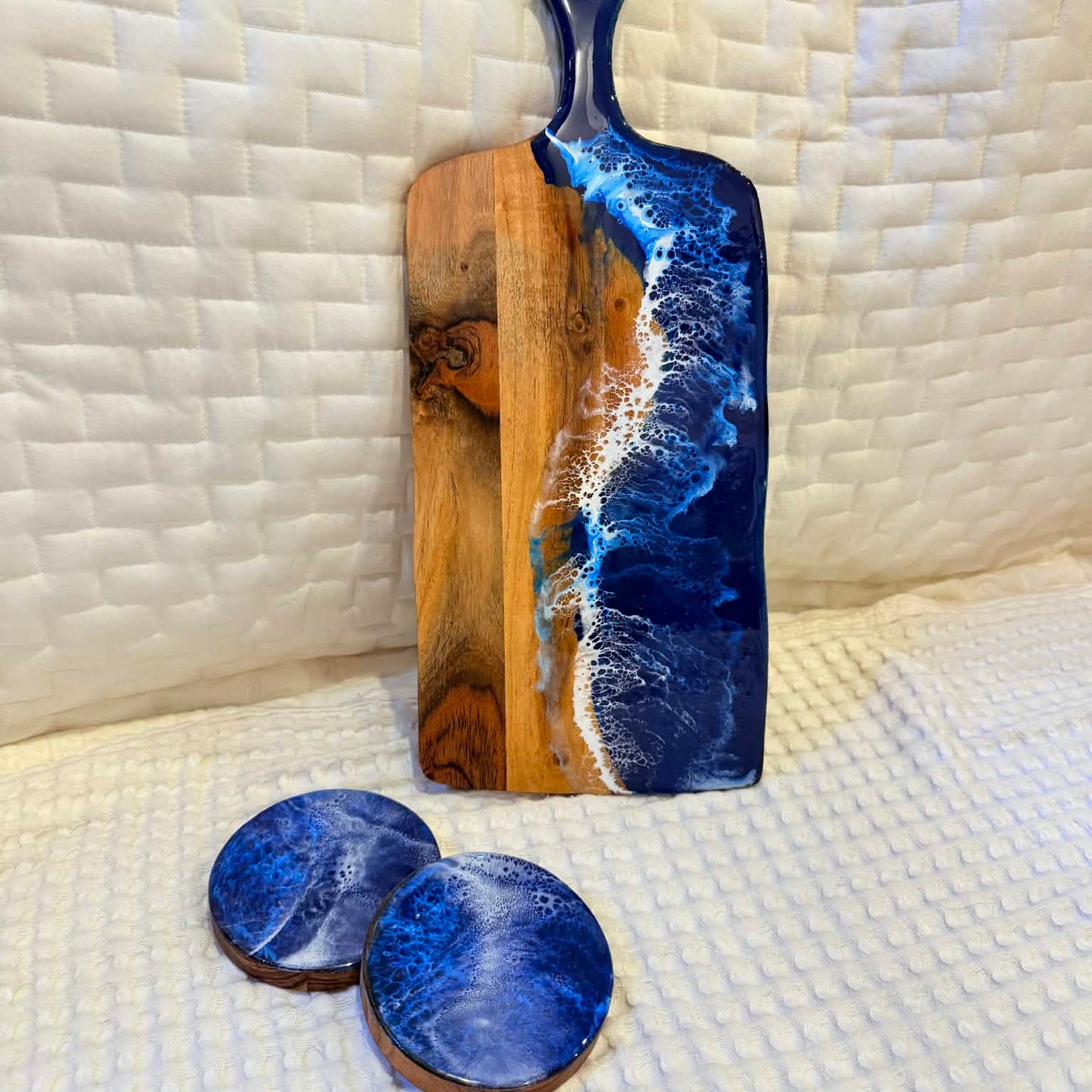 Small Paddle Board with coasters - Christmas