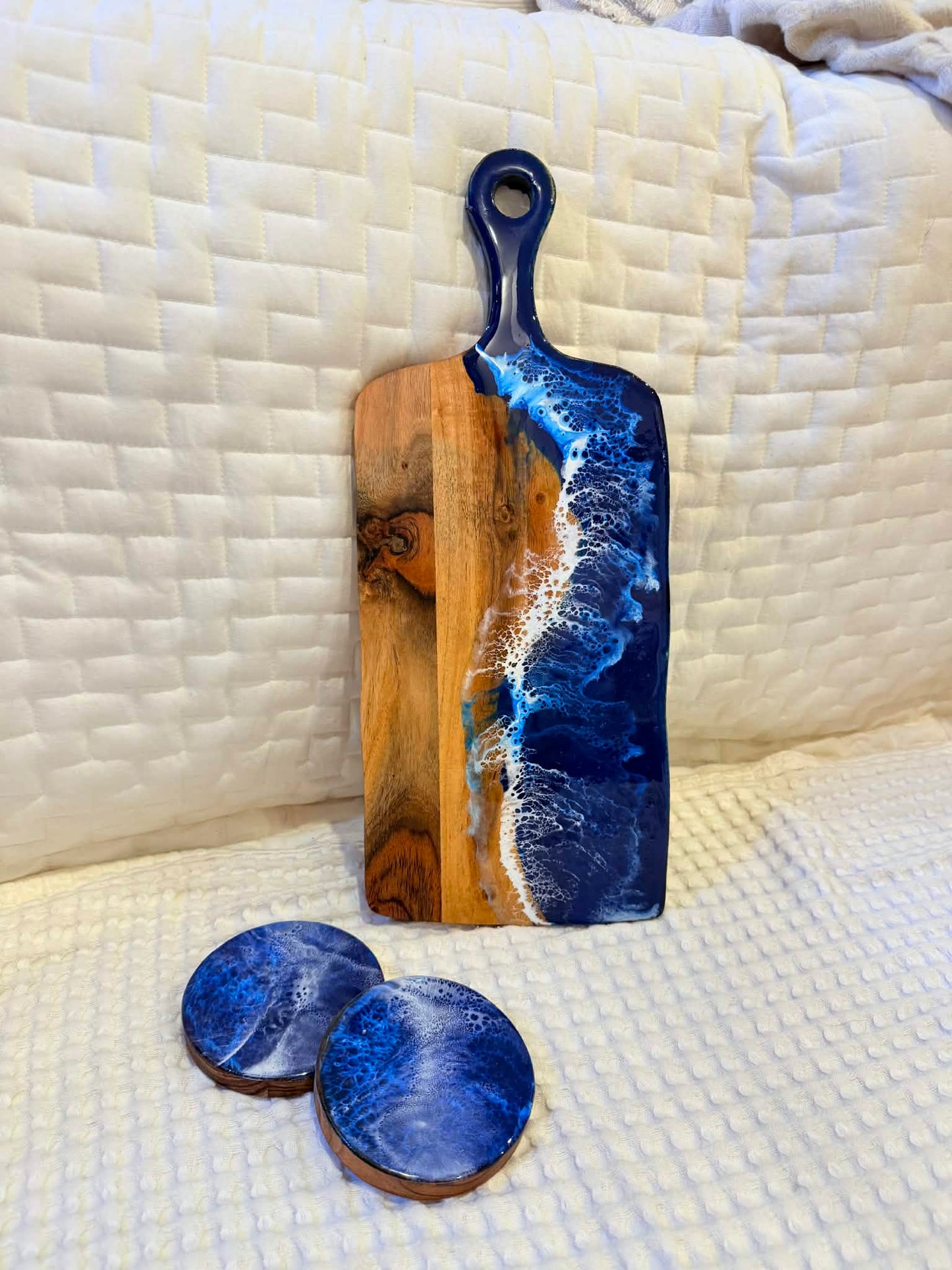 Small Paddle Board with coasters - Christmas