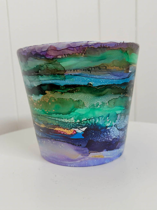 Hand painted Pot -D