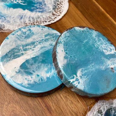 Light Blue Ocean Coasters