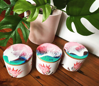 Pink Ocean Canisters