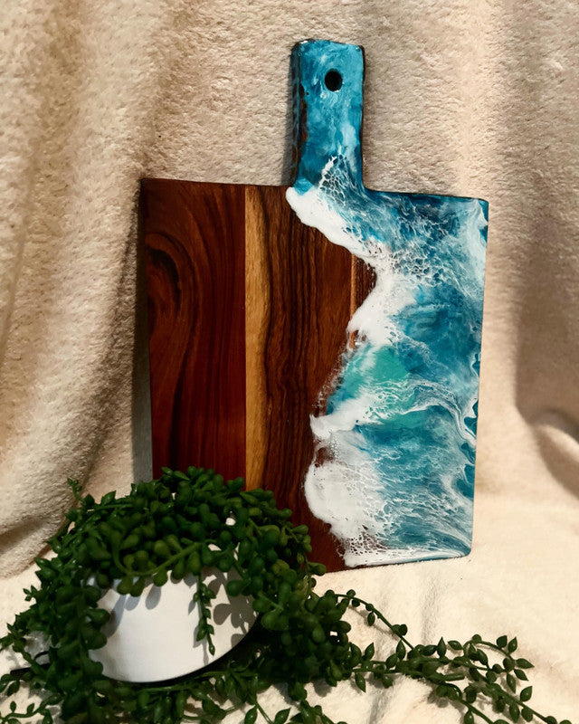 Beachy Blues - small paddle square board